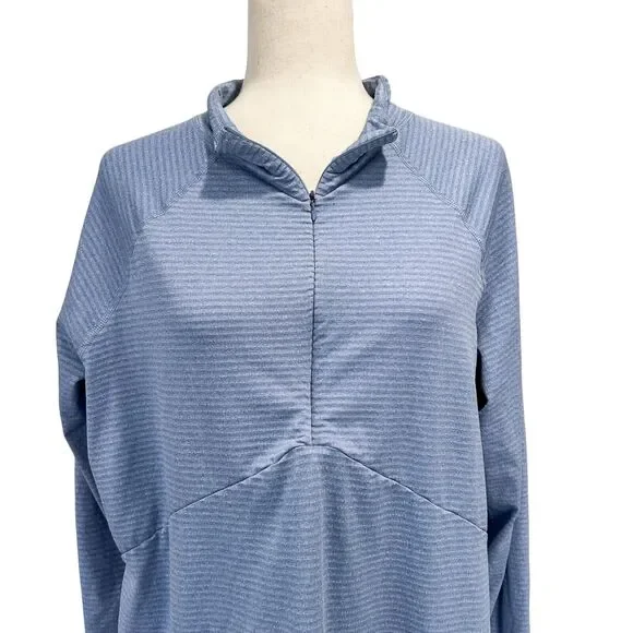 Eddie Bauer Pullover 2XL Tall Women's Blue 1/4 Zip Hiking Outdoors Athletic - Picture 12 of 13